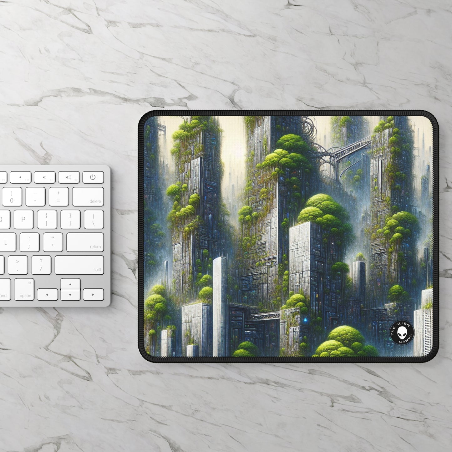 "Biodome Cityscape" - The Alien Gaming Mouse Pad