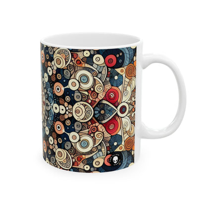 "Nature's Harmony: Floral Mandala Art" - La tasse en céramique Alien 11oz Pattern Art