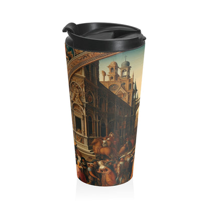 "Unity in Opulence: A Renaissance Banquet of Nations" - The Alien Stainless Steel Travel Mug Renaissance