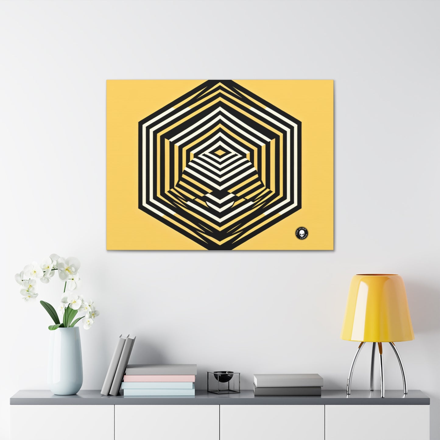 "Dynamic Illusions: Op Art Exploration" - The Alien Canva Optical Art (Op Art)