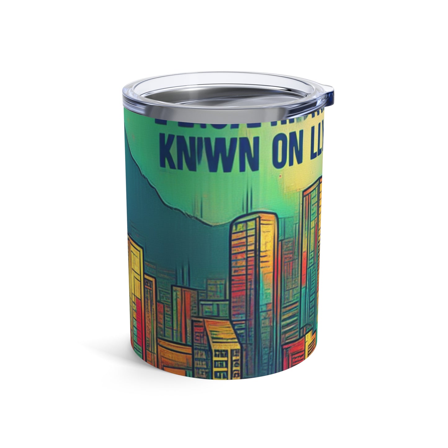 "Urban Myth: The Vibrant Street Art Fusion" - The Alien Tumbler 10oz Street Art