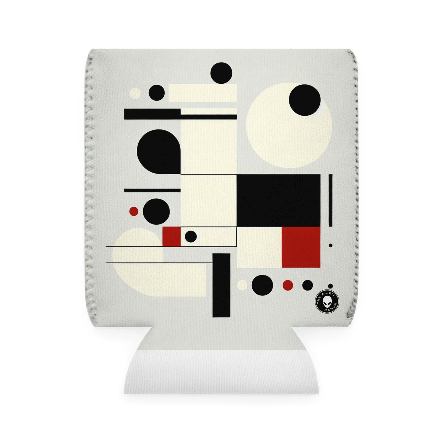 "Dynamic Balance: A Suprematist Exploration" - The Alien Can Cooler Sleeve Suprematism