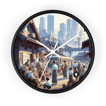 "Unity in Diversity: Community Garden" - The Alien Wall Clock Social Realism