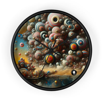 "Dreamscape Sojourn" - The Alien Wall Clock Surrealism