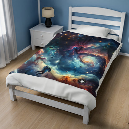 "Galactic Explorer" - The Alien Velveteen Plush Blanket