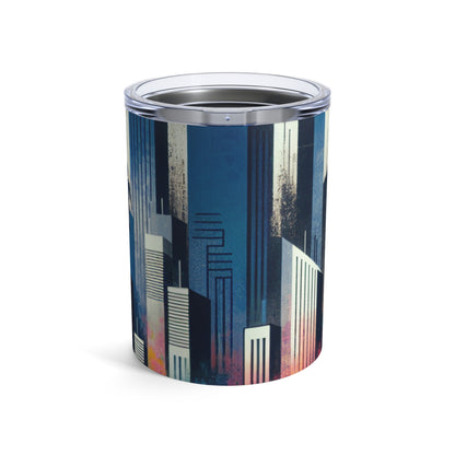 "Paisaje urbano robótico: un mural futurista" - The Alien Tumbler 10oz Street Art / Graffiti