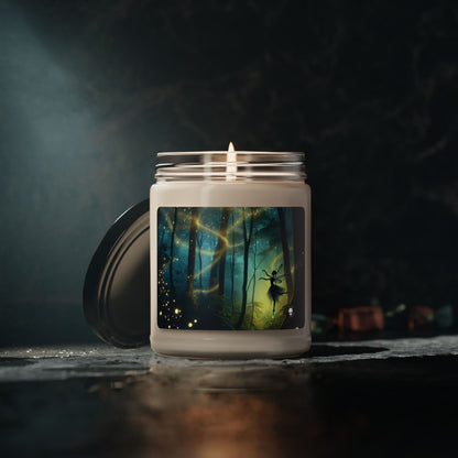 "Forêt enchantée : Danse des lucioles" - Bougie parfumée au soja Alien 9oz