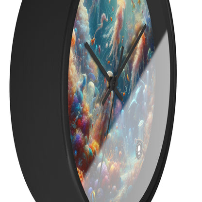 "Enchanted Aquatic Wonderland" - The Alien Wall Clock