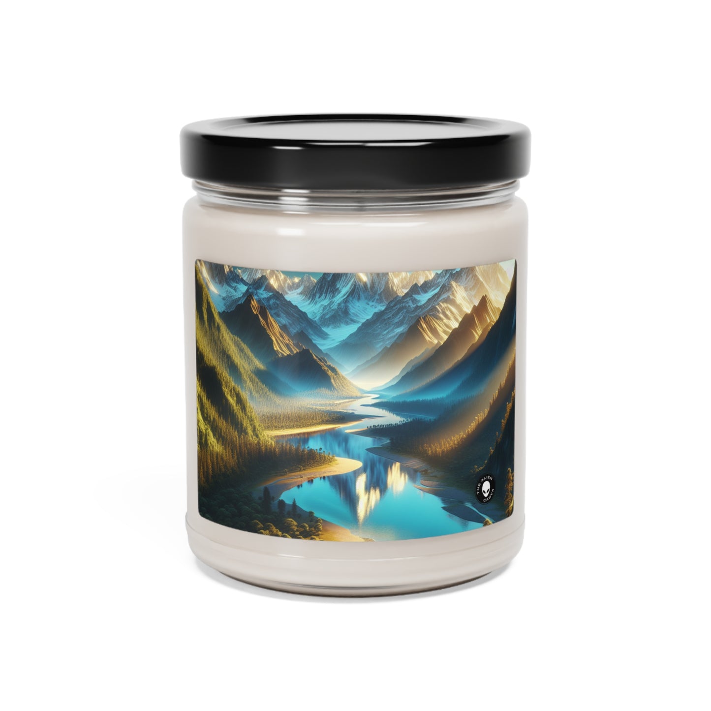 "Serenity's Palette: A Sunset Symphony" - The Alien Scented Soy Candle 9oz Photorealism