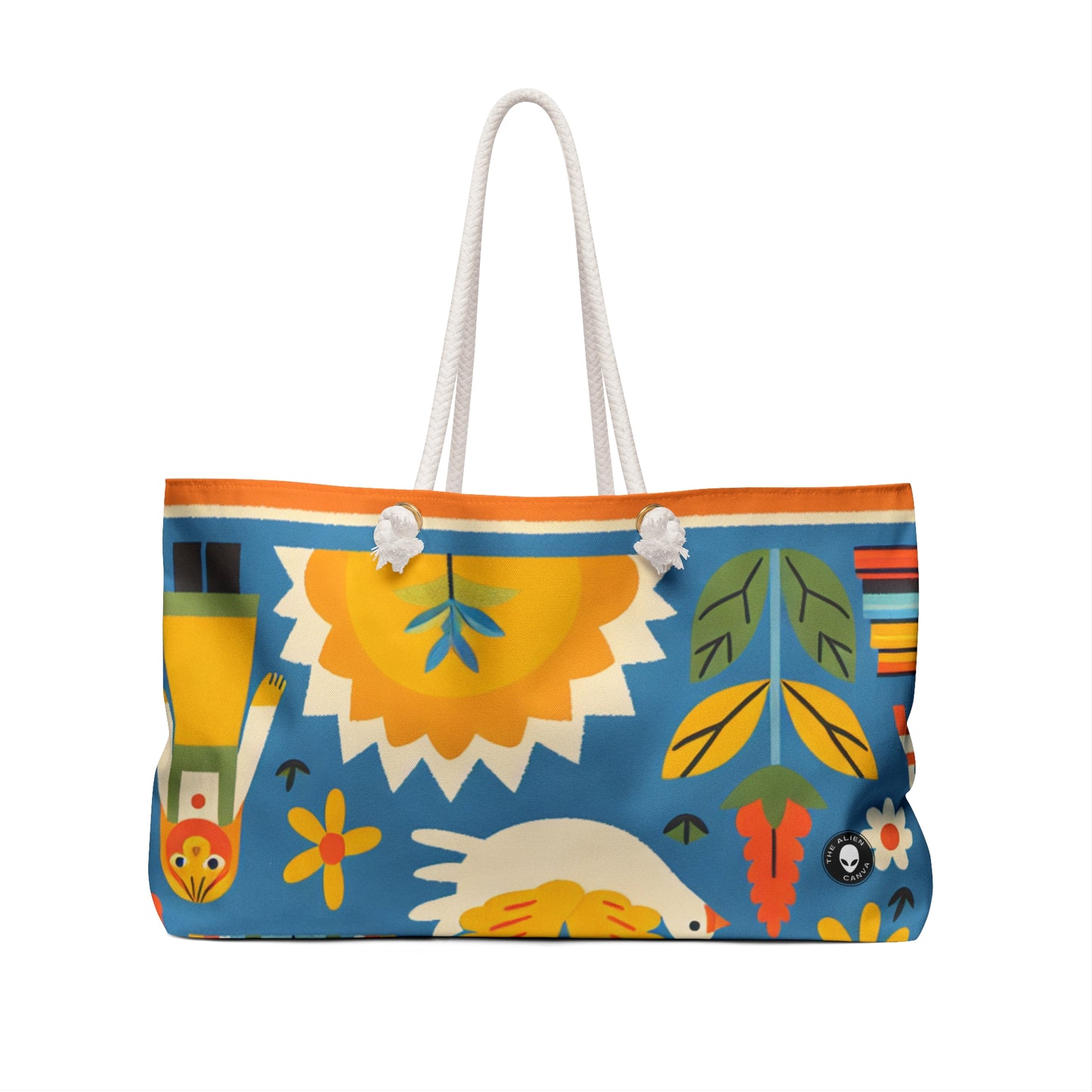 "Innocent Adventures: Whimsical Jungle Explorer" - The Alien Weekender Bag Naïve Art