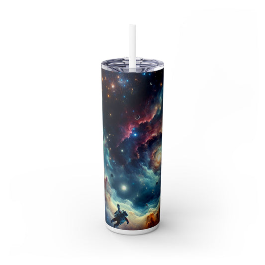 "Galactic Explorer" - Le verre fin Alien Maars® avec paille 20 oz