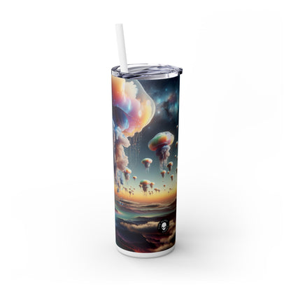 "Jellyfish Sky : Un monde surréaliste" - The Alien Maars® Skinny Tumbler avec paille 20oz