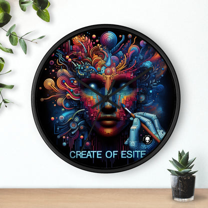 "Bosque Encantado: Una Obra Maestra del Arte Digital" - The Alien Wall Clock Digital Art