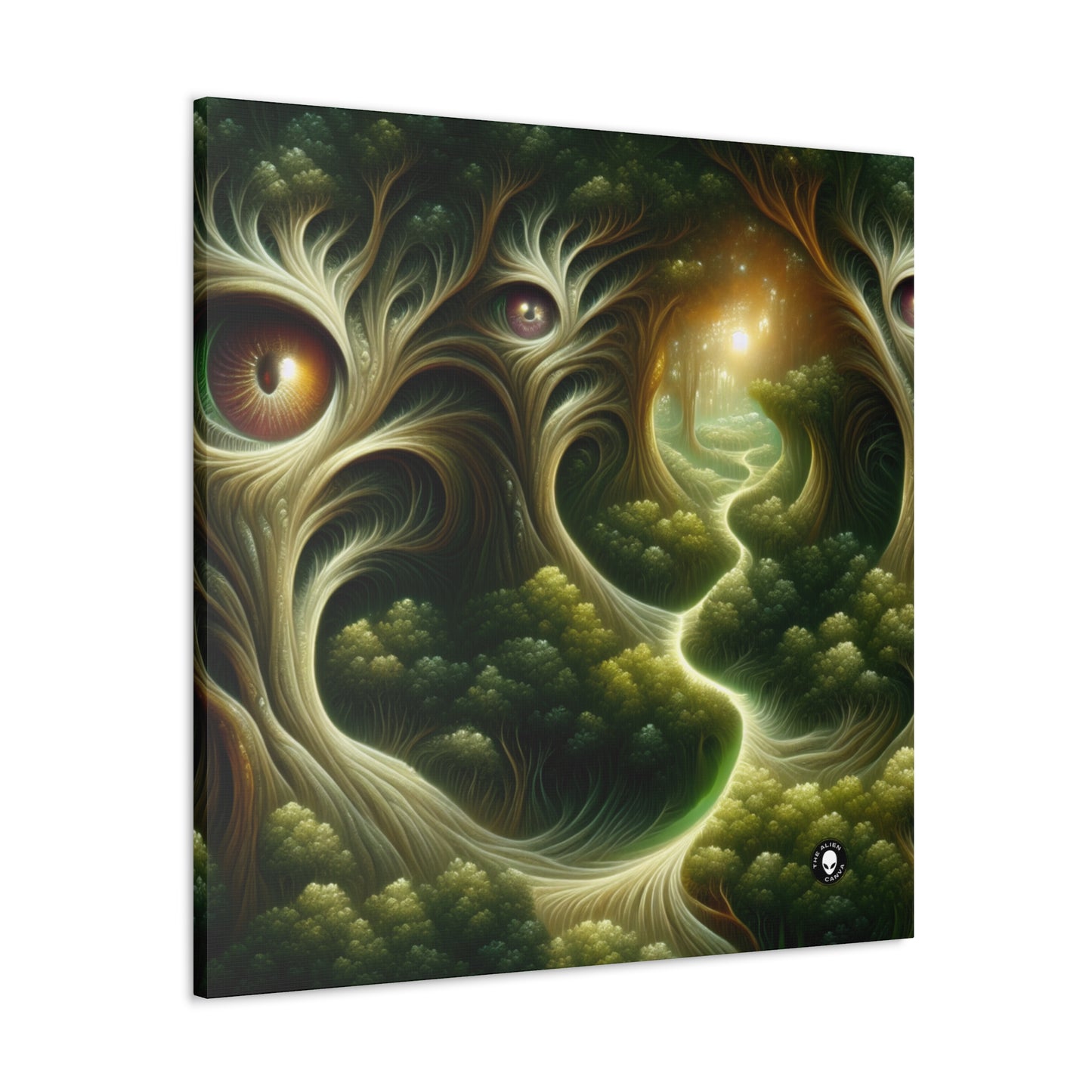 "Watchful Woods: The Path to Enchantment" - The Alien Canva