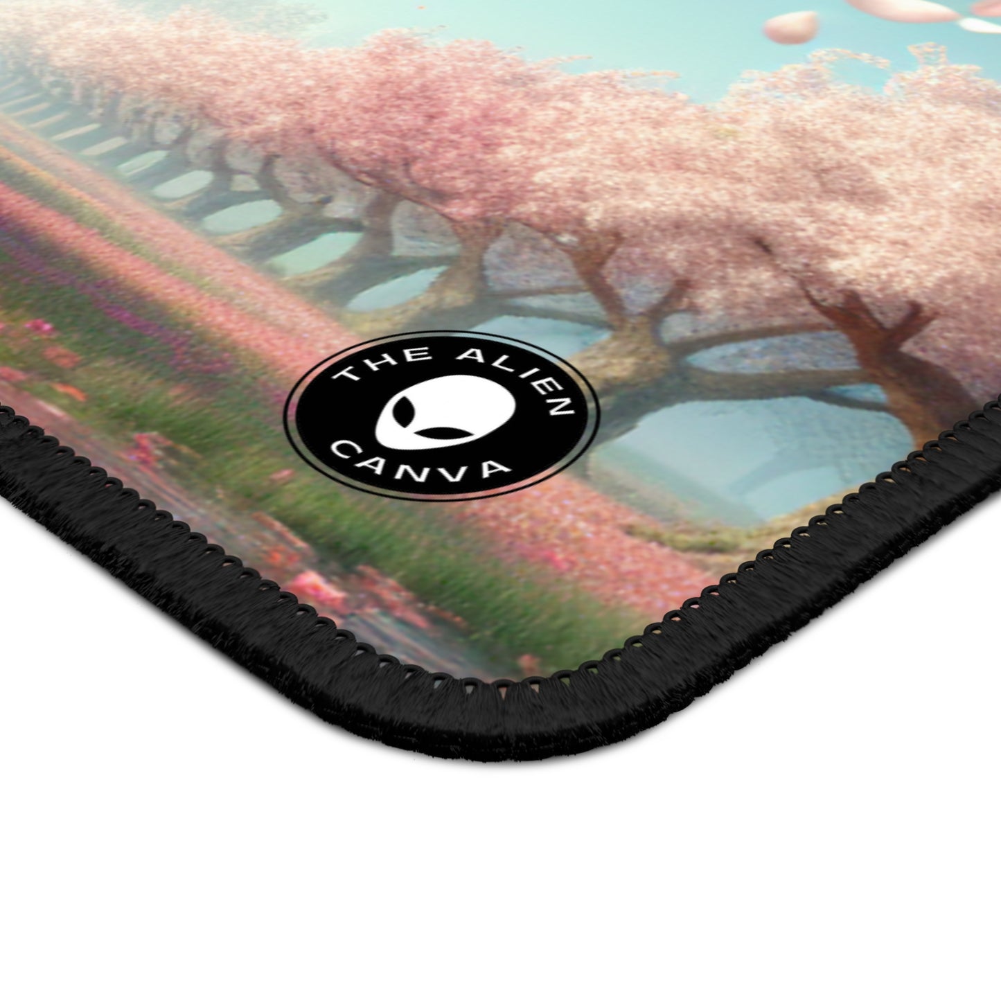 "Koi Fish in Cherry Blossoms: Beauty of Nature" - The Alien Gaming Mouse Pad