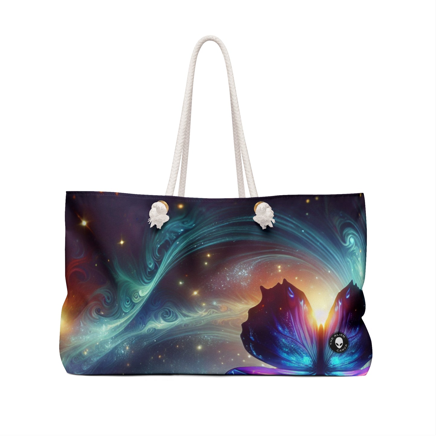 "Galactic Butterfly: A Cosmic Spectacle" - The Alien Weekender Bag