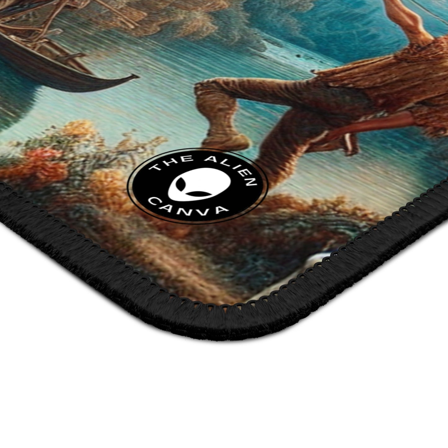 "Sunset Serenade: A Romantic Landscape" - The Alien Gaming Mouse Pad Romanticism