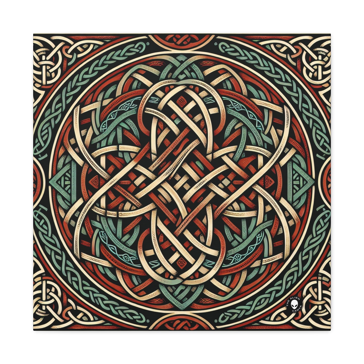 "Majestic Celtic Vision : une œuvre d'art fascinante inspirée des falaises de Moher" - The Alien Canva Celtic Art