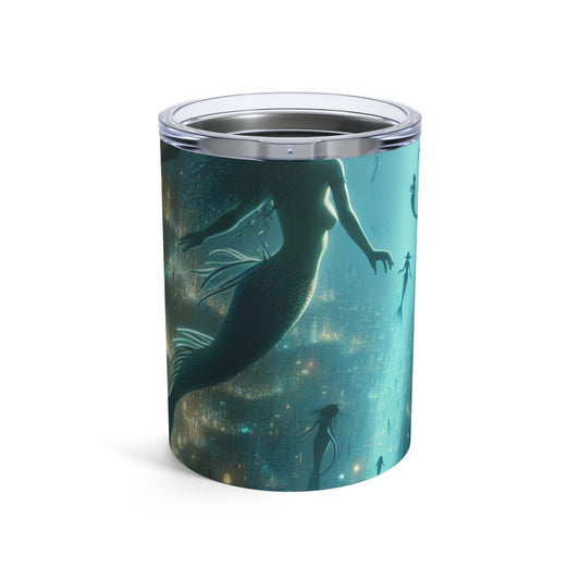 "Enchantment Below: A Bioluminescent Underwater Metropolis" - The Alien Tumbler 10oz