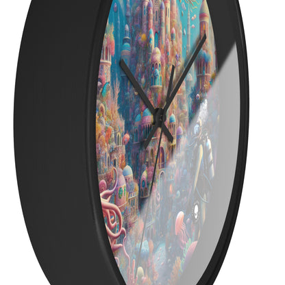 "Treasure of the Deep: A Fantastical Underwater City" - The Alien Wall Clock