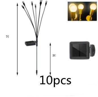 Simulation luciole lumière solaire décoration de jardin extérieur pelouse paysage lampe décor de noël lumières LED solaires lumières de jardin en plein air