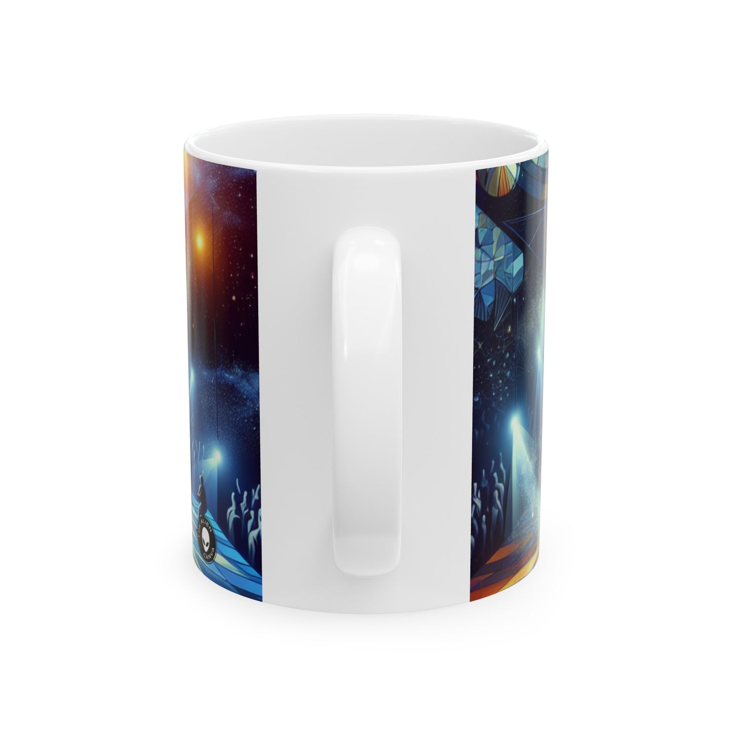 "Flight of the Artist: A Synchronized Dance with Nature" - The Alien Ceramic Mug 11oz Performance Art