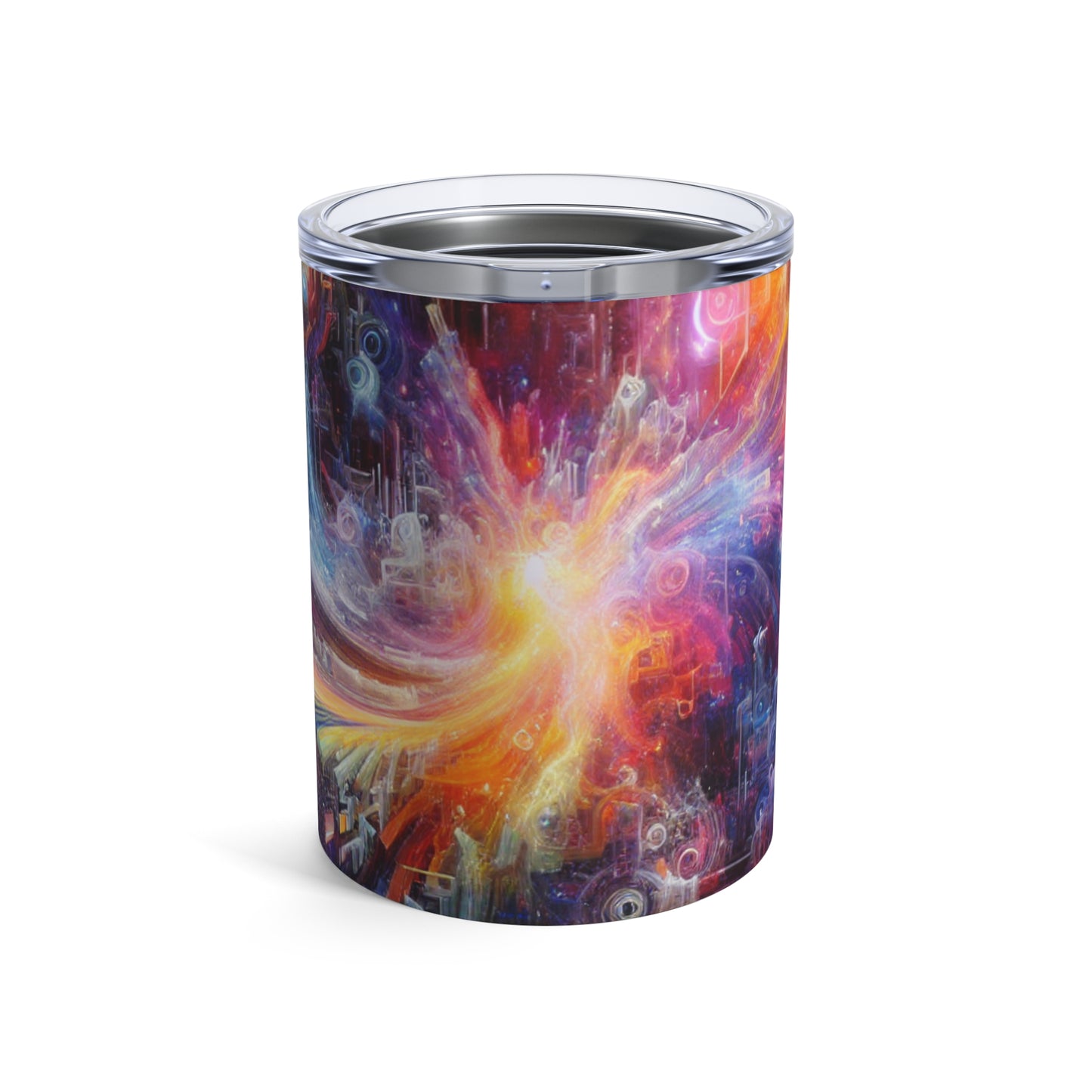 "Coucher de soleil chromatique : Time-Lapse Sky Art" - The Alien Tumbler 10oz Video Art