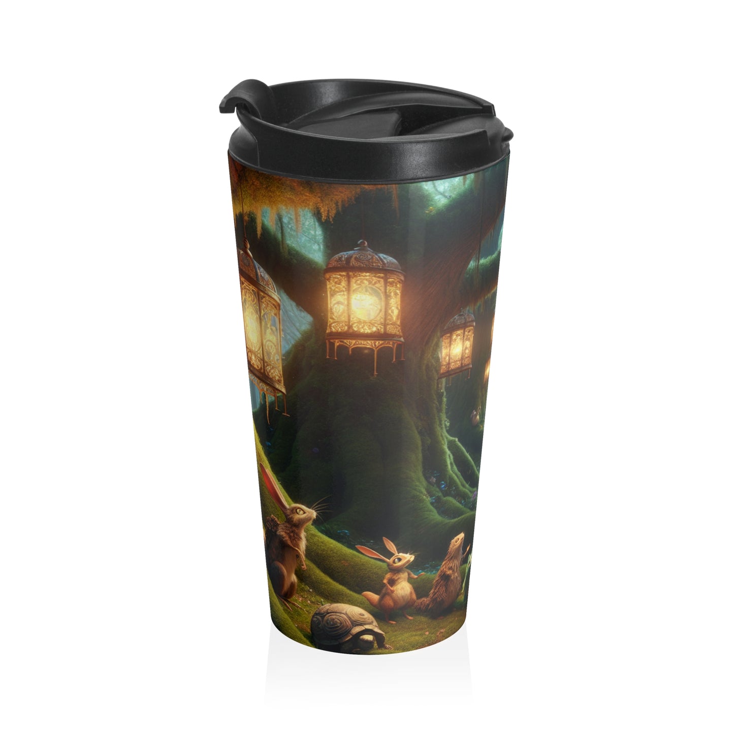 « Enchanted Forest Adventure » ​​– La tasse de voyage en acier inoxydable Alien