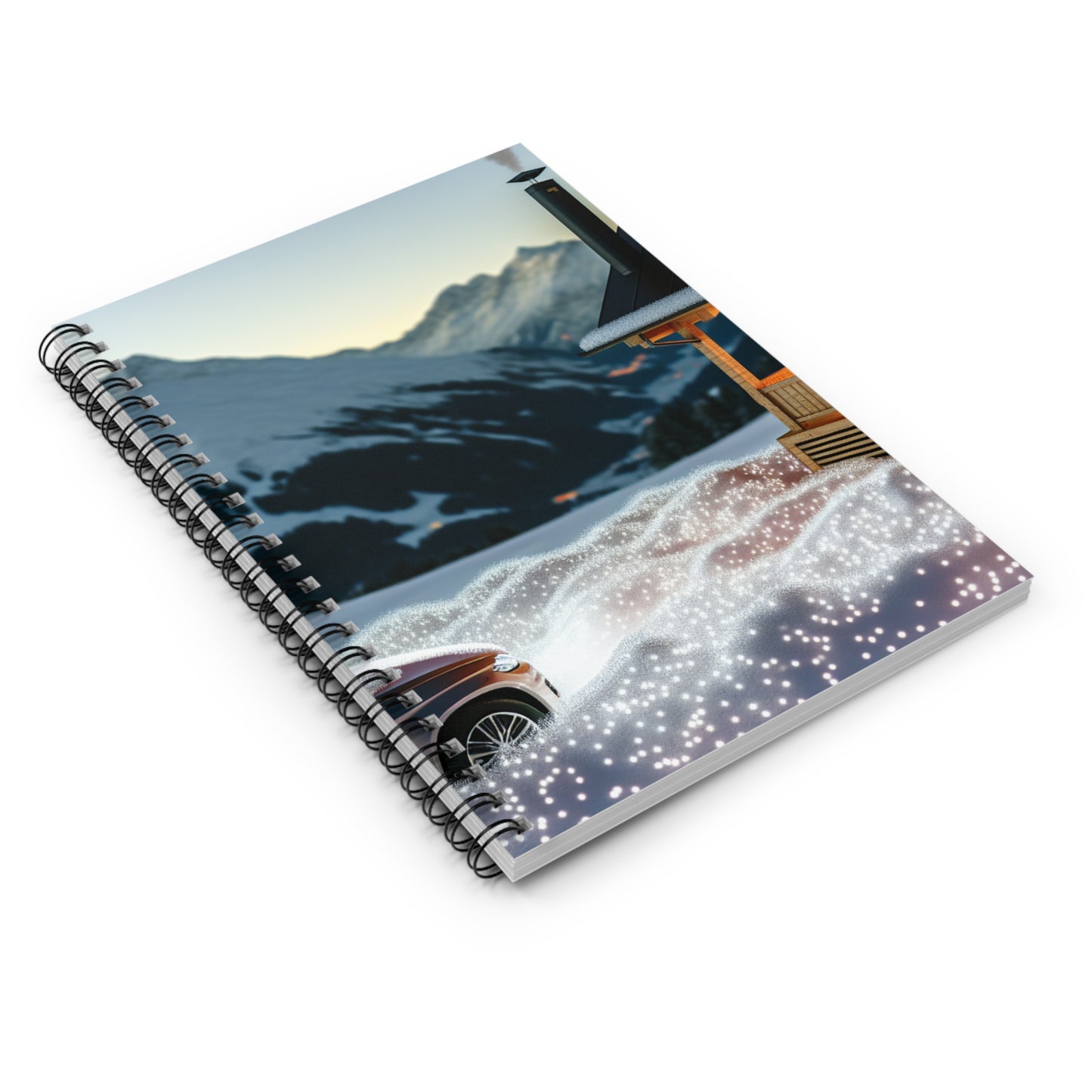 "Winter Hideaway" - The Alien Spiral Notebook (Ruled Line) Photorealism Style