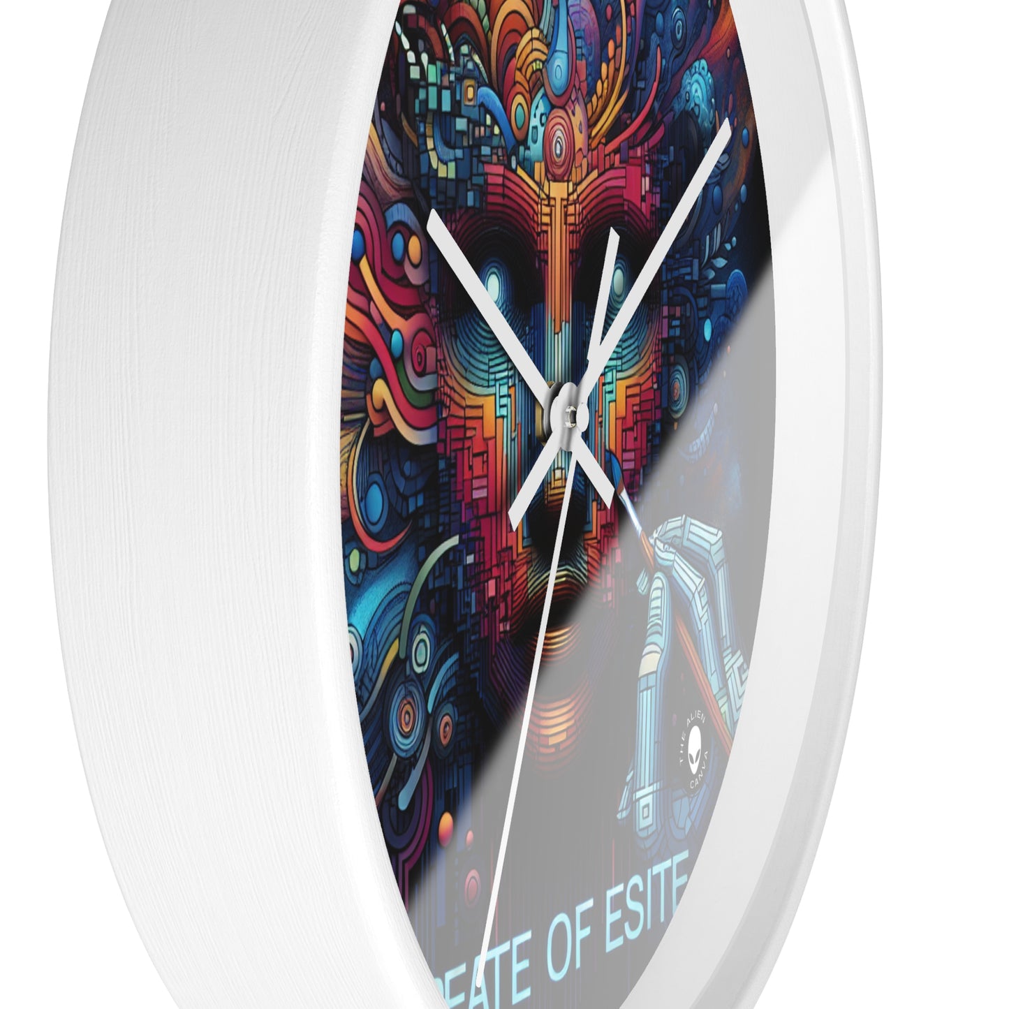 "Bosque Encantado: Una Obra Maestra del Arte Digital" - The Alien Wall Clock Digital Art