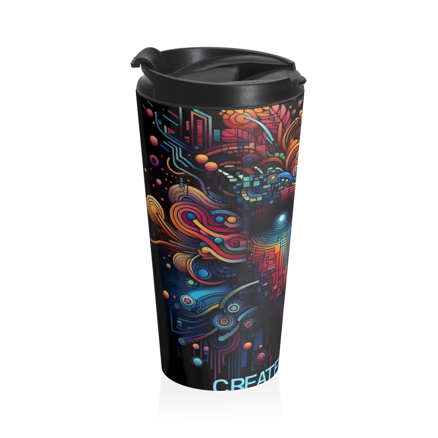 "Enchanted Forest: A Digital Art Masterpiece" - The Alien Stainless Steel Travel Mug Digital Art