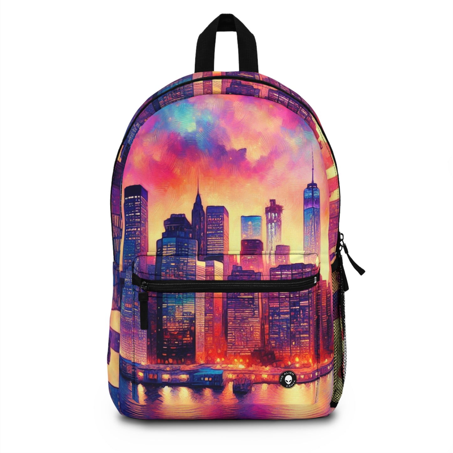 Hidden Oasis: A Spontaneous Impressionism Masterpiece in Vibrant Hues - The Alien Backpack Impressionism