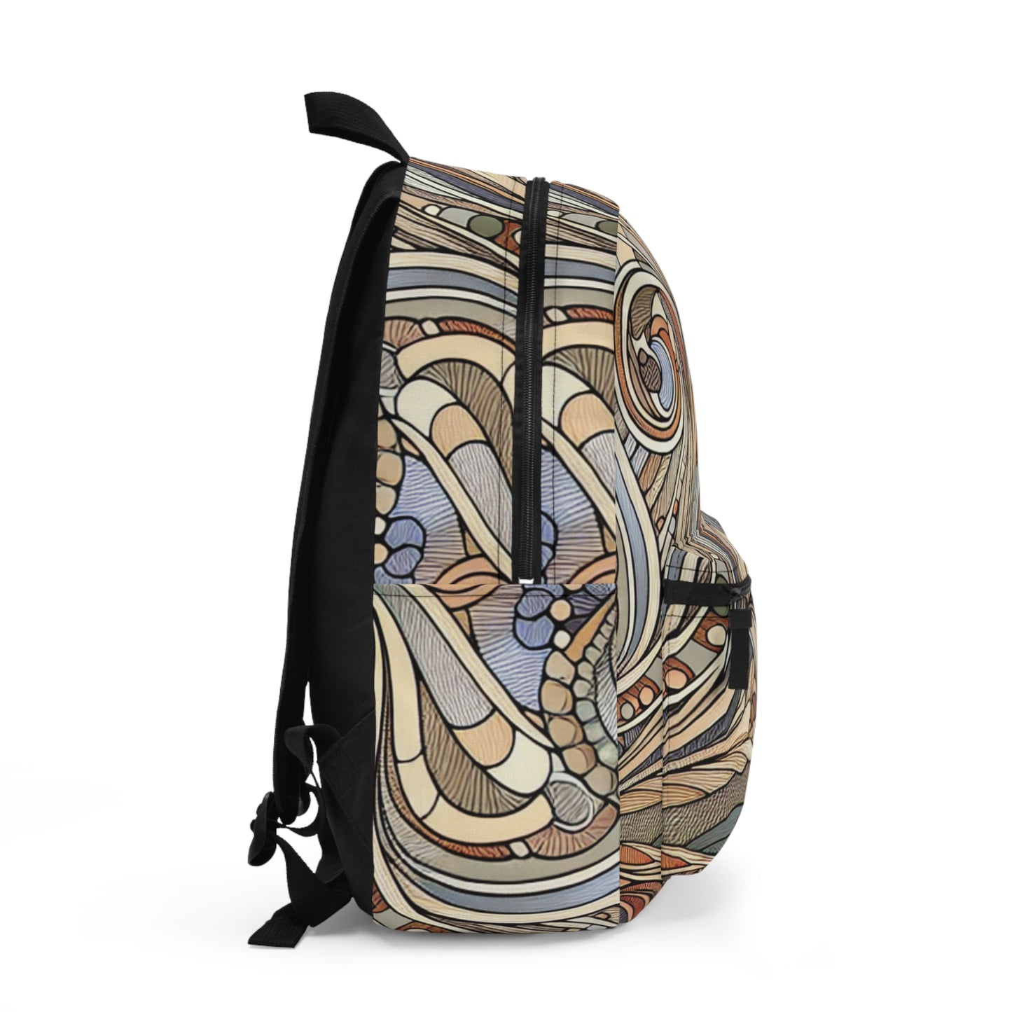 "Nature's Muse: Art Nouveau Woman" - The Alien Backpack Art Nouveau