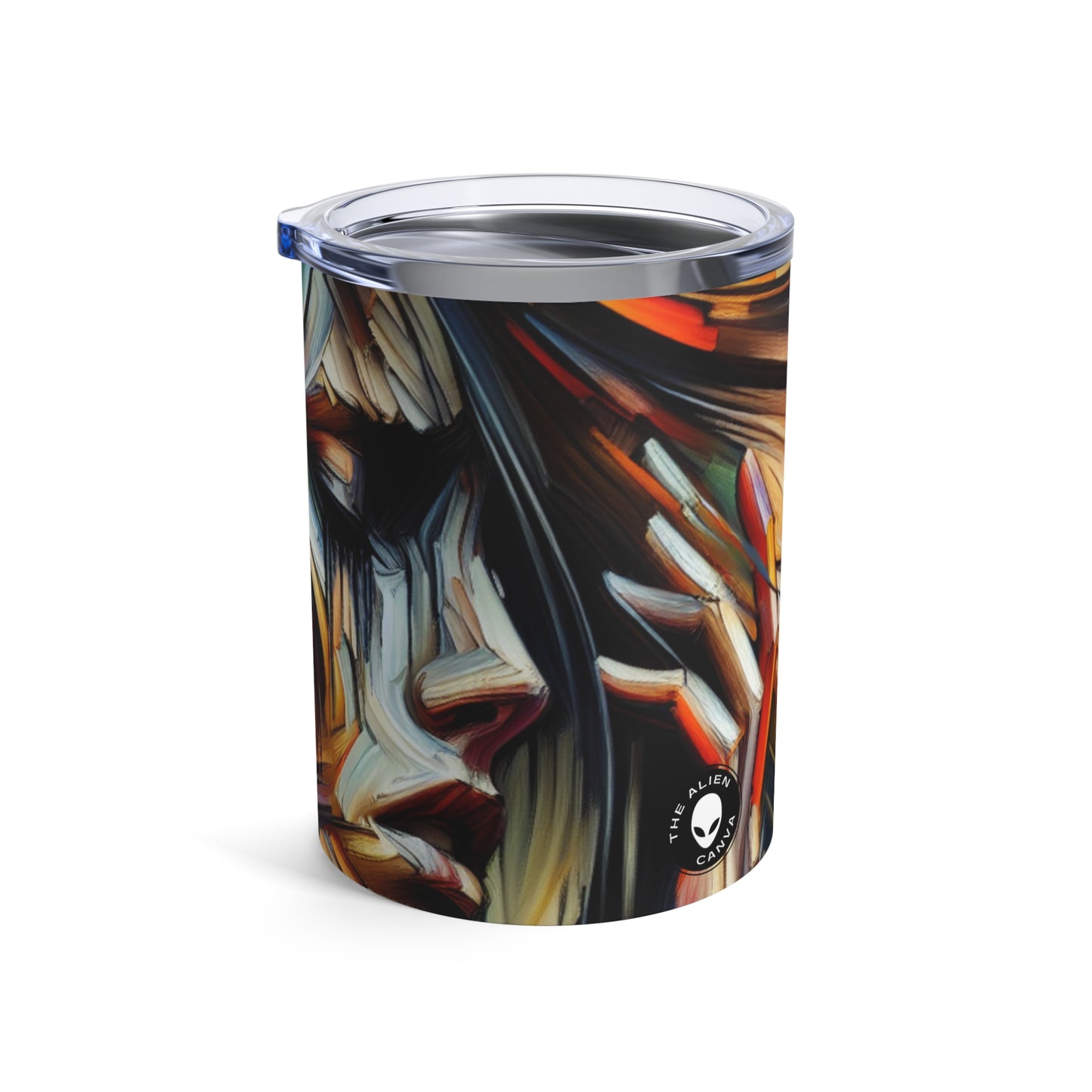 "Night Pulse: Expressions of Urban Chaos" - The Alien Tumbler 10oz Expressionism