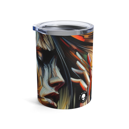 "Night Pulse: Expresiones del caos urbano" - The Alien Tumbler 10oz Expresionismo