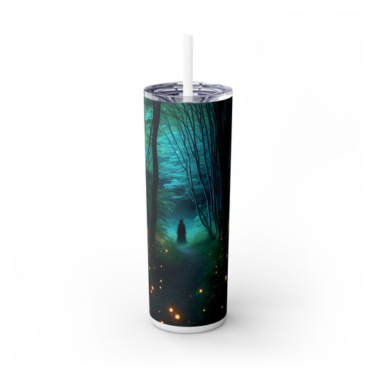 "Vigilia Encantada" - Vaso estrecho con pajita de 20 oz de Alien Maars®