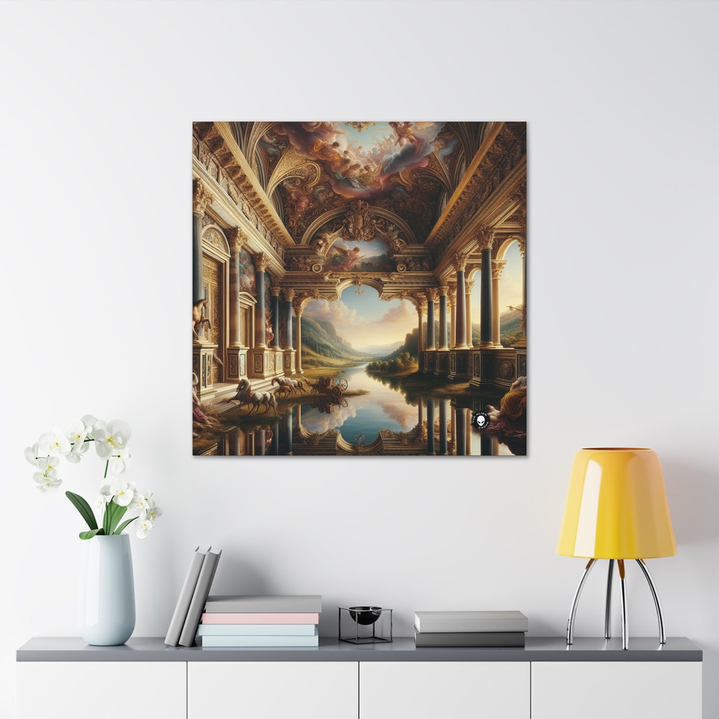 "A Neo-Renaissance Odyssey: A Modern Panorama" - The Alien Canva Renaissance Art