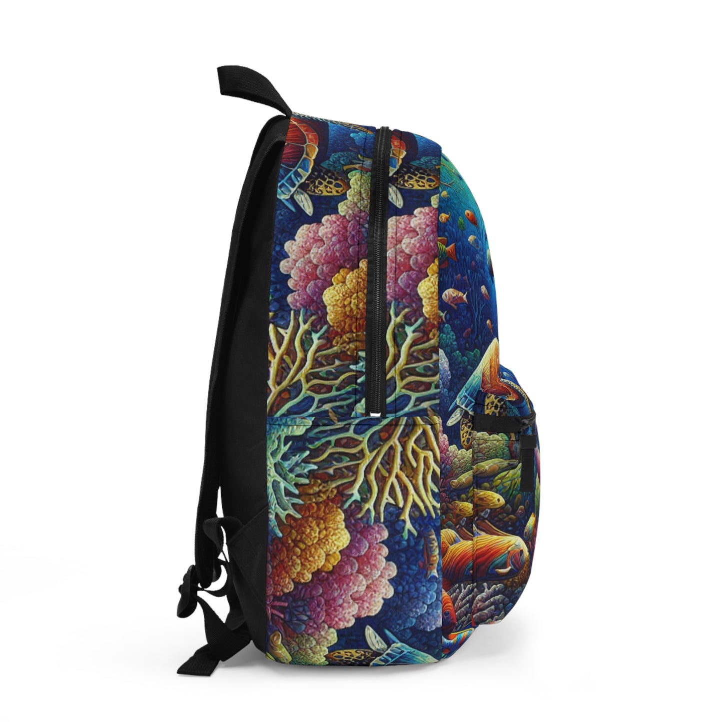 "Marine Paradise: Colorful Coral Reef Wildlife" - The Alien Backpack