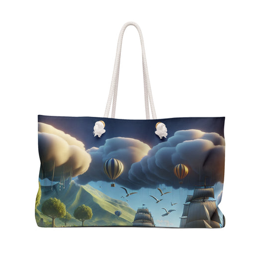 "Virtual Reality Odyssey: An Immersive 3D Art Experience" - The Alien Weekender Bag Virtual Reality Art Style