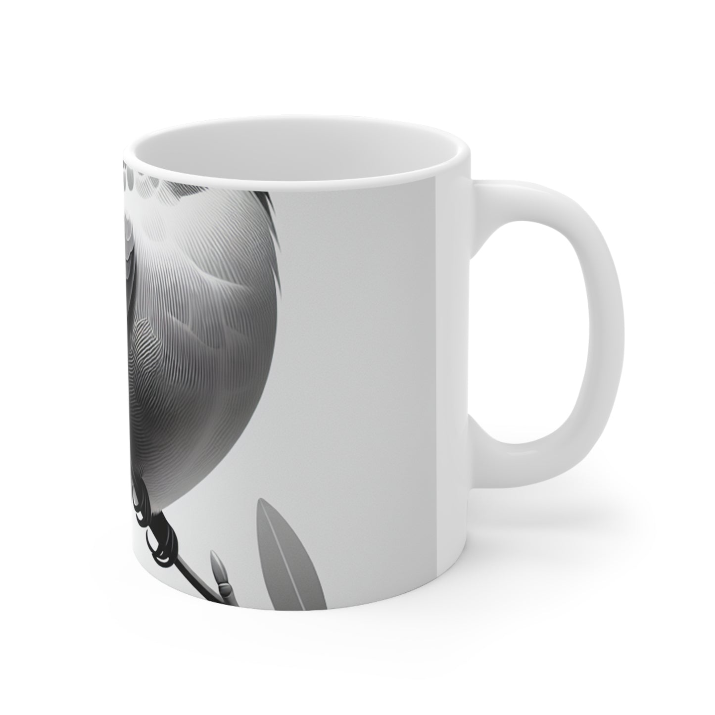 "A Melodic Moment" - The Alien Ceramic Mug 11oz Minimalism Style