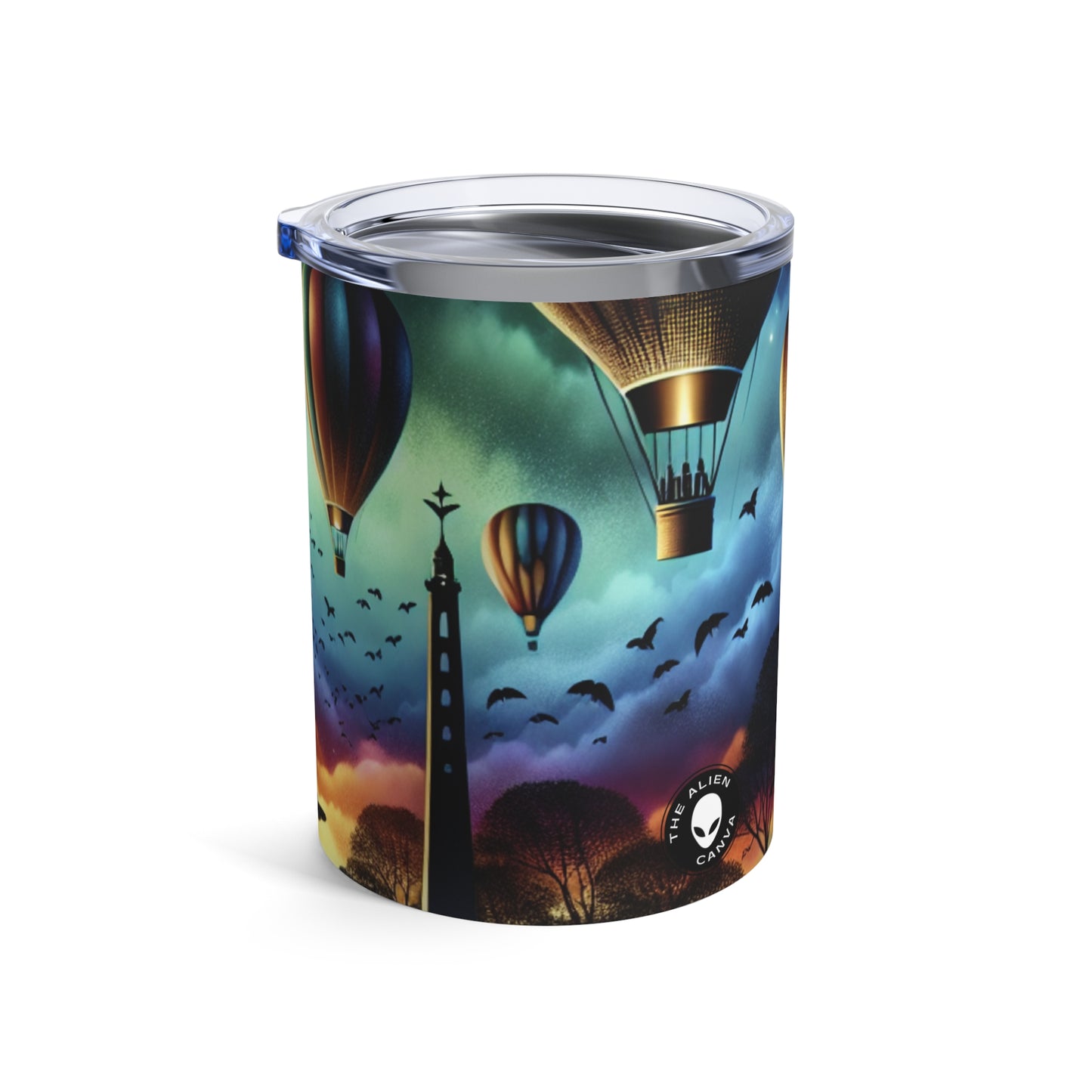 "Globos majestuosos al anochecer" - Vaso Alien de 10 oz