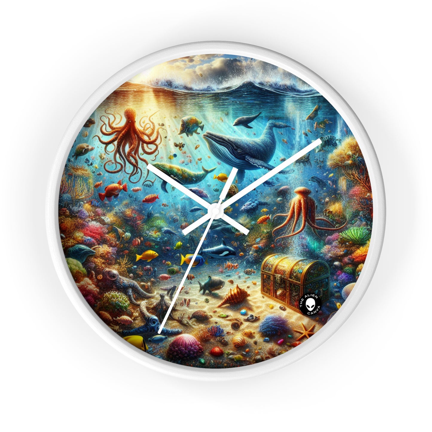 "Underwater Wonderland" - The Alien Wall Clock