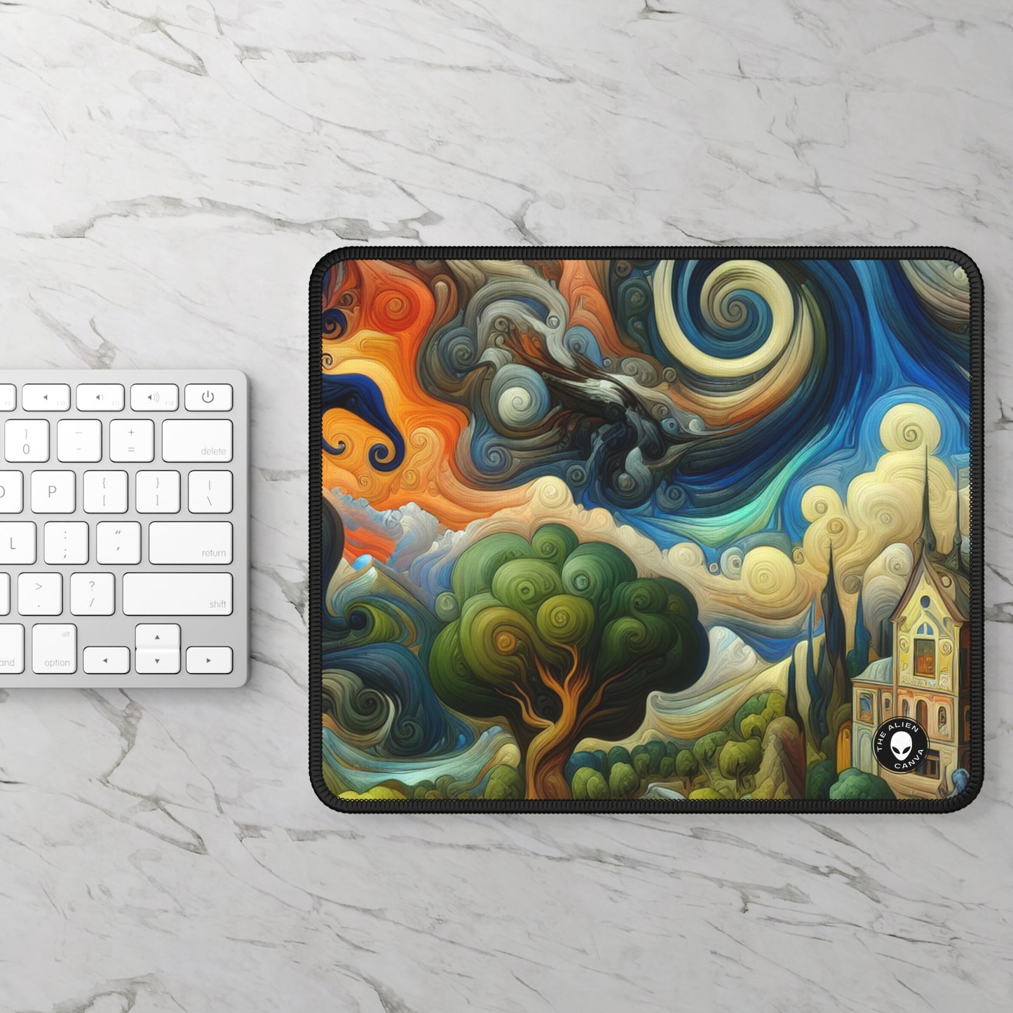 "Fusion of Aesthetics: Exploring Artistic Styles in Harmony" - The Alien Gaming Mouse Pad Stules