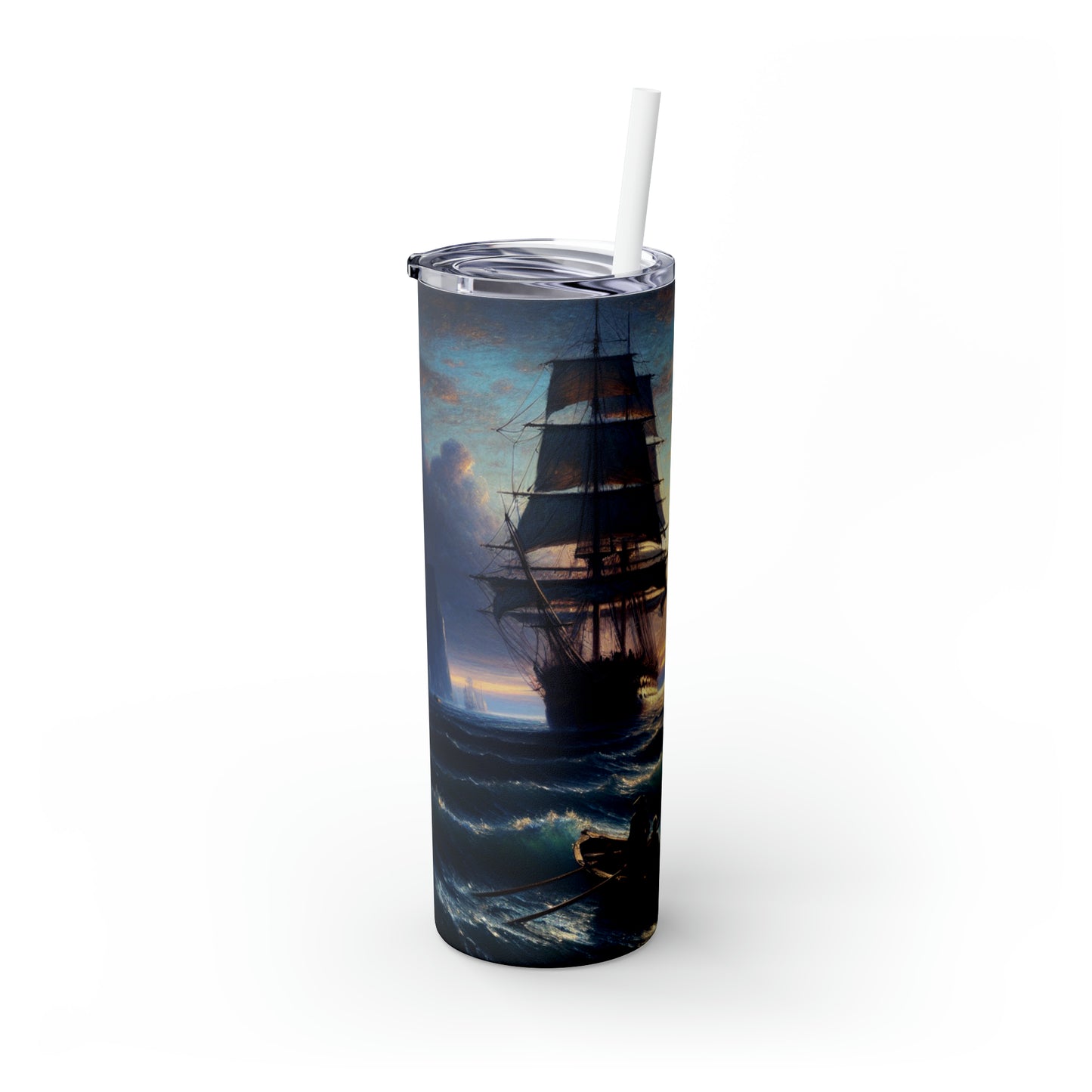 "Waltz of the Enchanted Forest" - The Alien Maars® Skinny Tumbler with Straw 20oz Romanticism