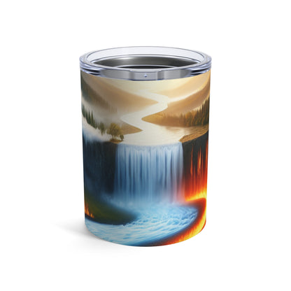 "Fusion of Elements: Harmony in Contrast" - The Alien Tumbler 10oz