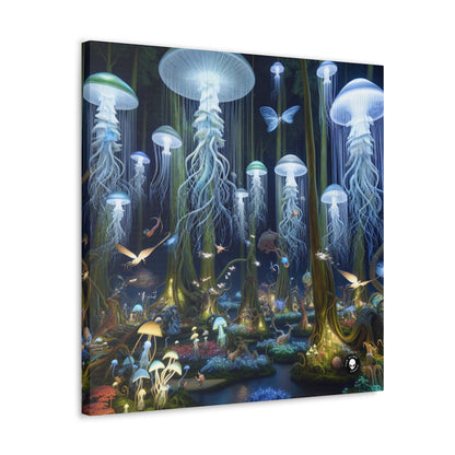 "Jellyfish Grove: A Luminescent Fantasy Forest" - The Alien Canva