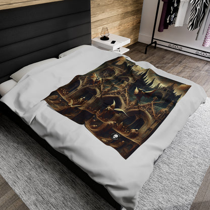 - The Alien Velveteen Plush Blanket Gothic Art