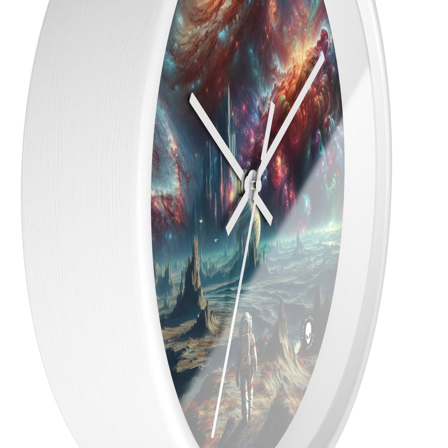 "Exploring the Celestial Realm" - The Alien Wall Clock