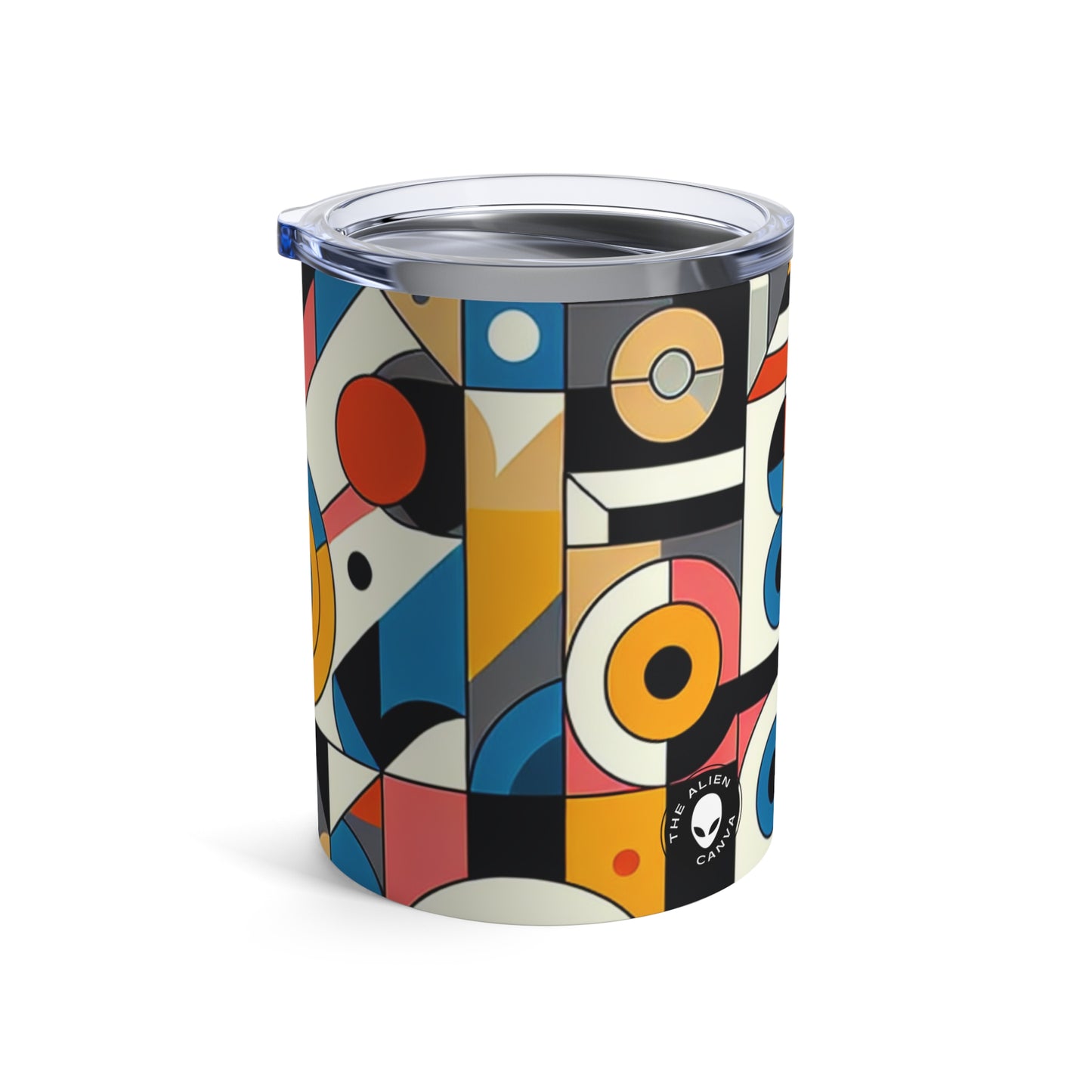 "Cityscape Ignited" - The Alien Tumbler 10oz Geometric Abstraction