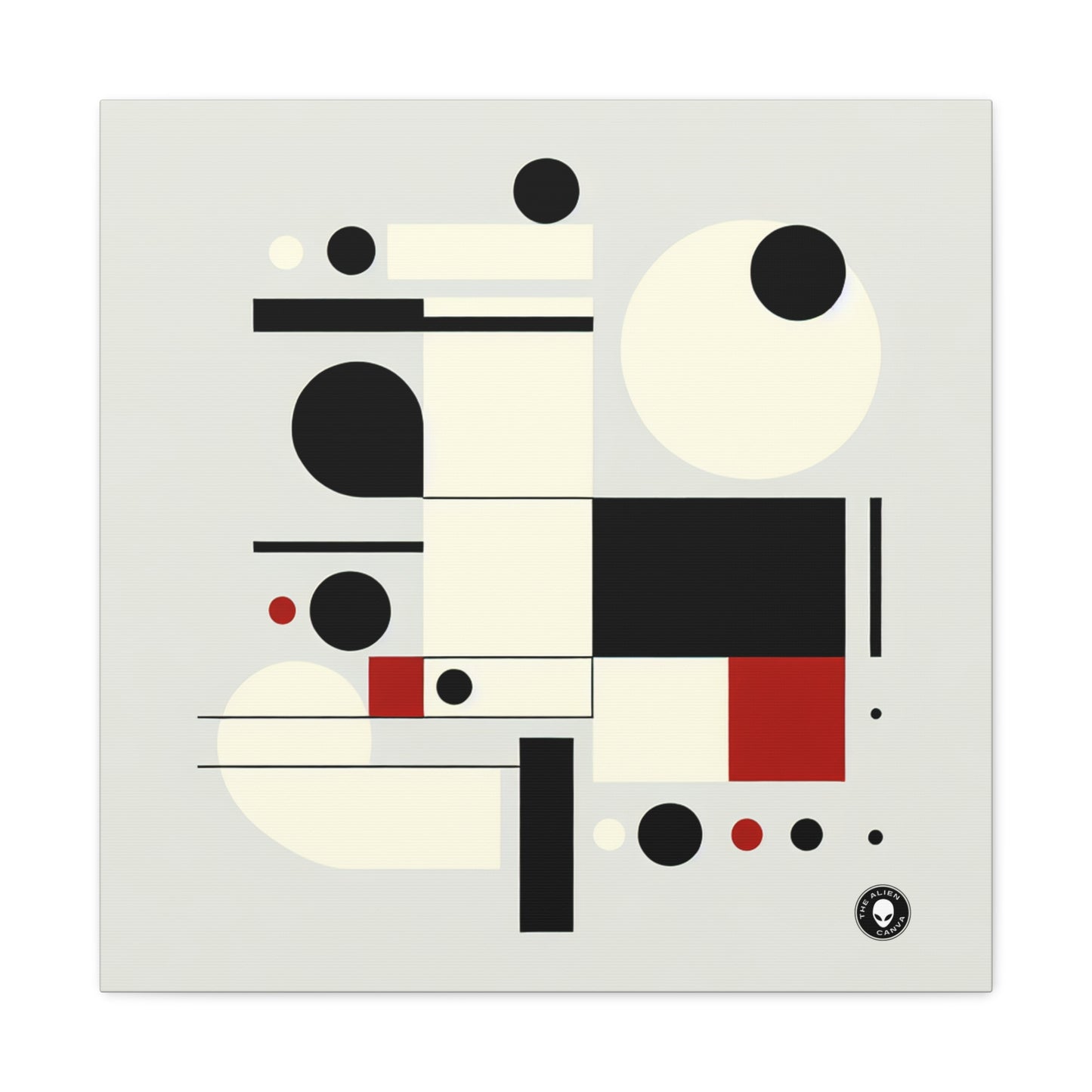 "Equilibrio dinámico: una exploración suprematista" - El suprematismo alienígena de Canva